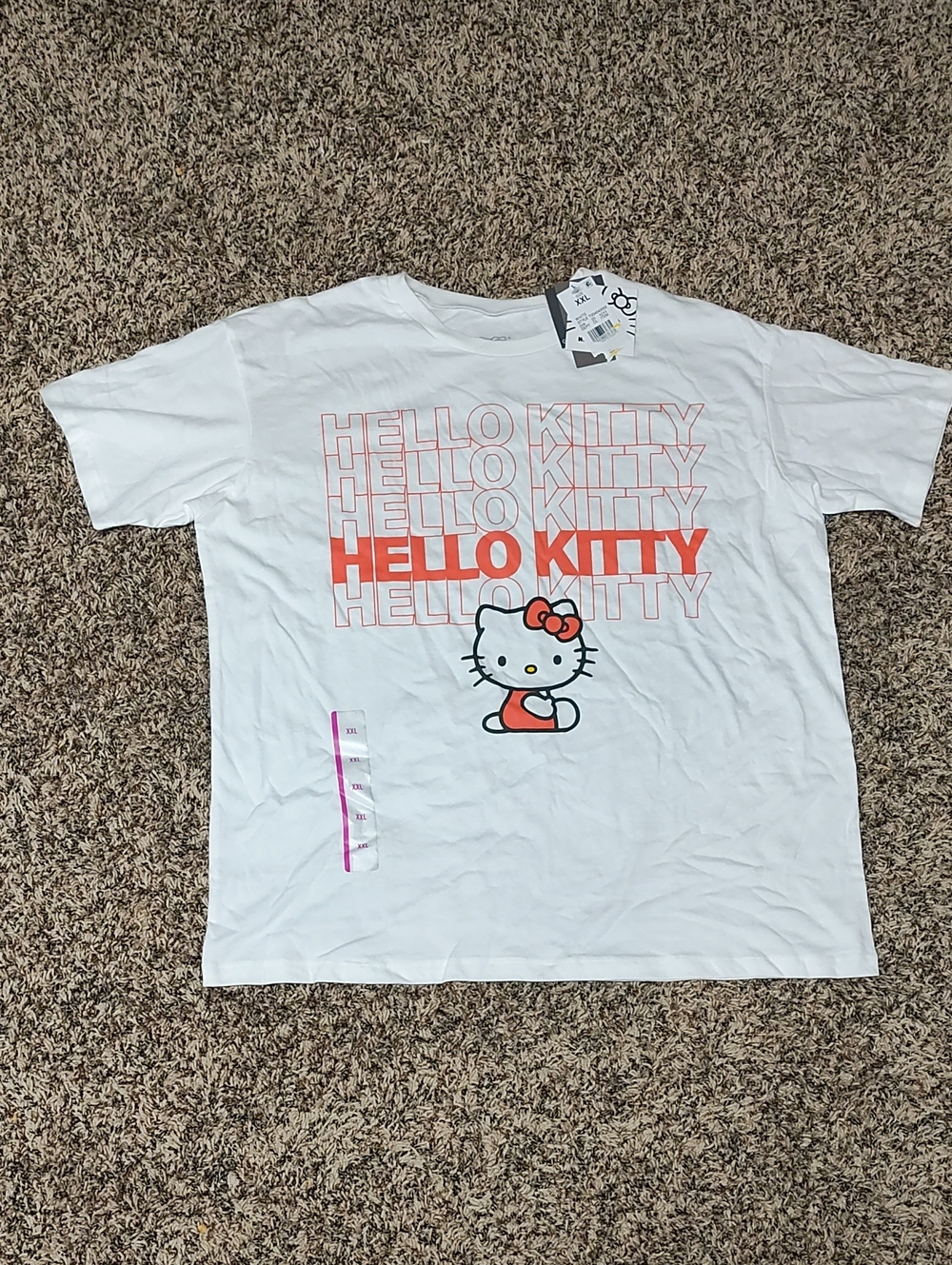 Hello Kitty | White Tee with Red Graphic | MULTIPLE SIZES